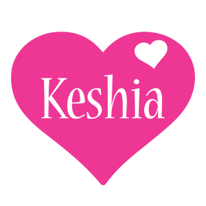 Keshia love-heart logo