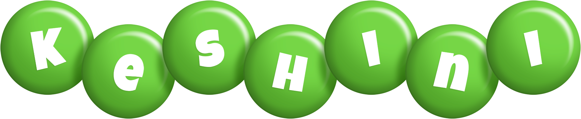 Keshini candy-green logo