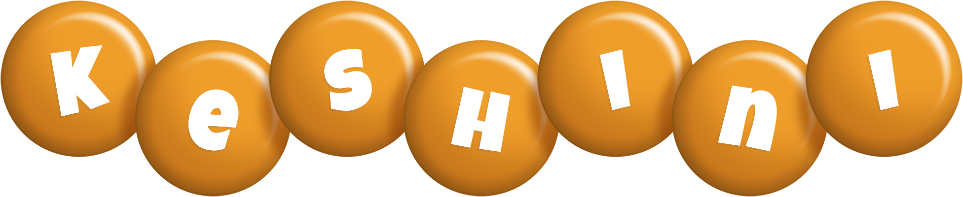 Keshini candy-orange logo
