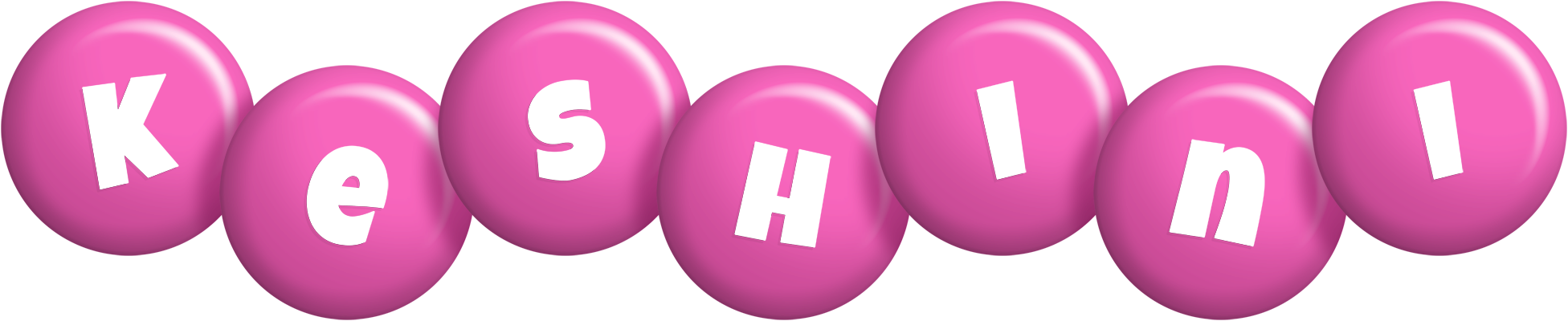 Keshini candy-pink logo