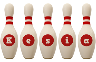 Kesia bowling-pin logo