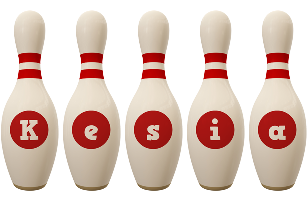 Kesia bowling-pin logo