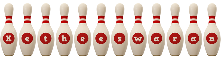 Ketheeswaran bowling-pin logo