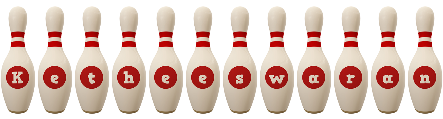Ketheeswaran bowling-pin logo