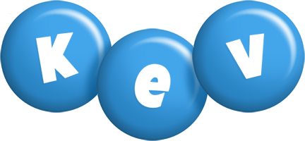 Kev candy-blue logo
