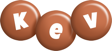 Kev candy-brown logo