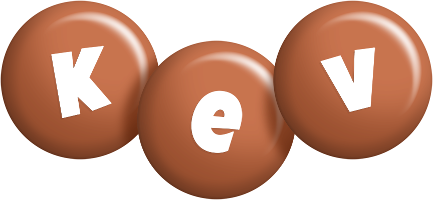 Kev candy-brown logo