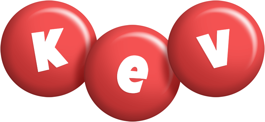 Kev candy-red logo
