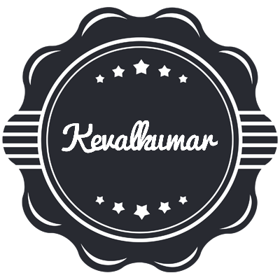 Kevalkumar badge logo