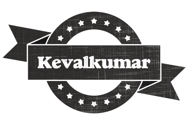 Kevalkumar grunge logo