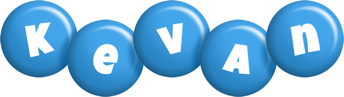 Kevan candy-blue logo