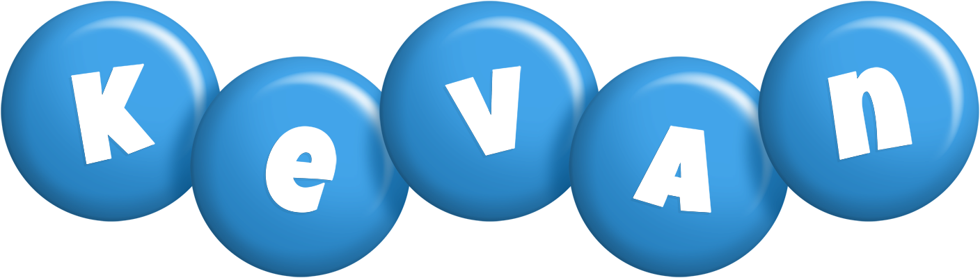 Kevan candy-blue logo