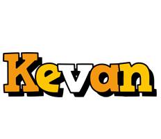 Kevan cartoon logo