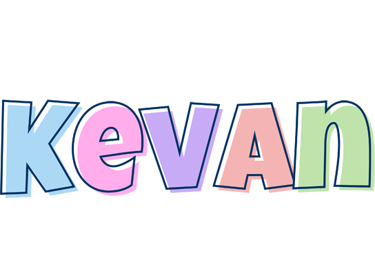 Kevan pastel logo