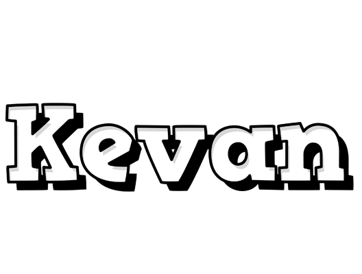 Kevan snowing logo