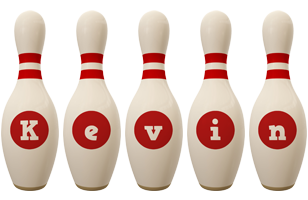 Kevin bowling-pin logo