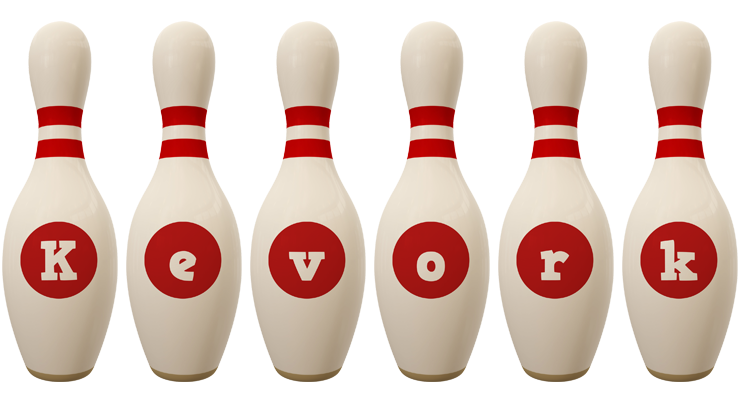 Kevork bowling-pin logo