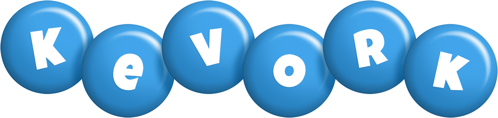 Kevork candy-blue logo