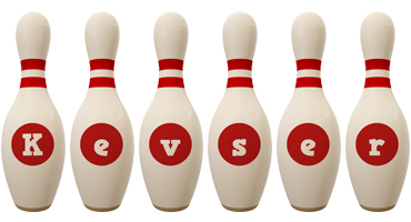 Kevser bowling-pin logo