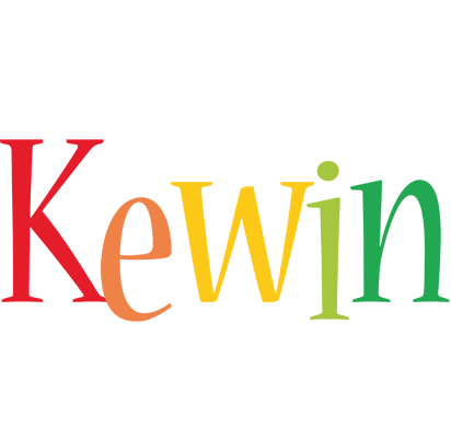 Kewin birthday logo