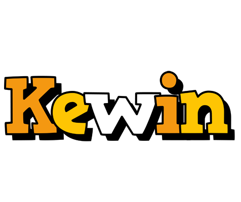 Kewin cartoon logo