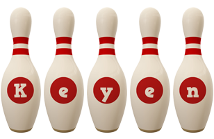 Keyen bowling-pin logo