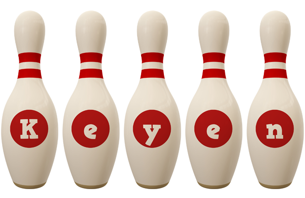 Keyen bowling-pin logo