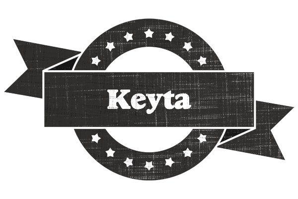Keyta grunge logo