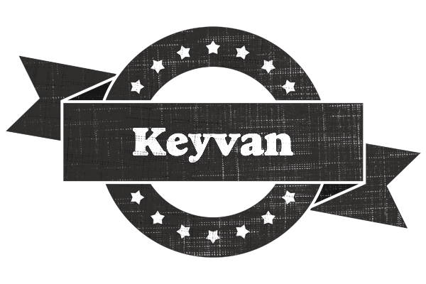 Keyvan grunge logo