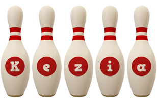 Kezia bowling-pin logo