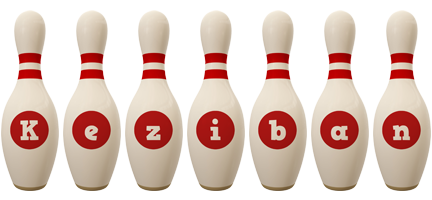 Keziban bowling-pin logo