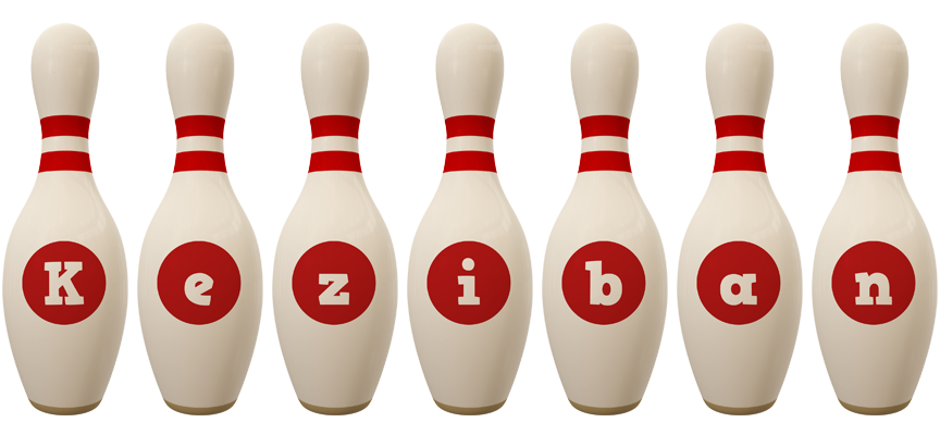 Keziban bowling-pin logo