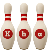 Kha bowling-pin logo