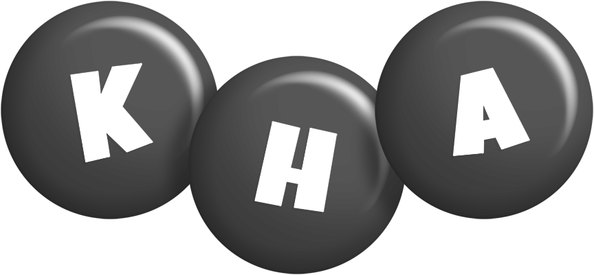 Kha candy-black logo