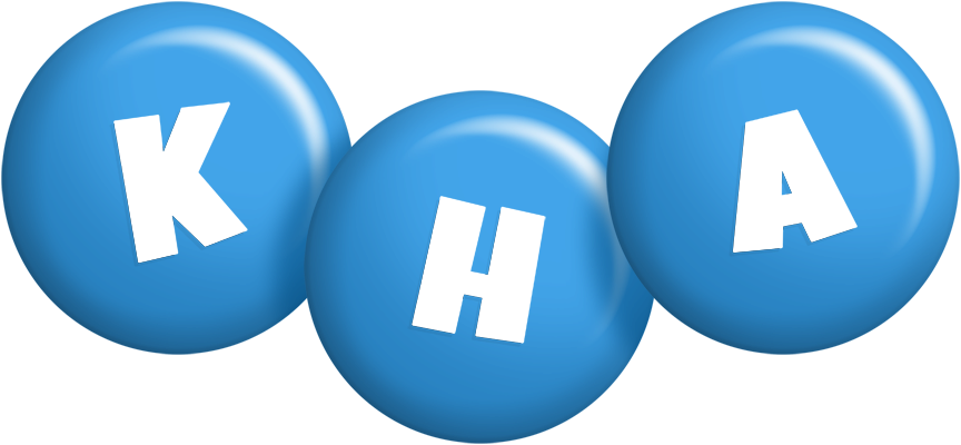 Kha candy-blue logo