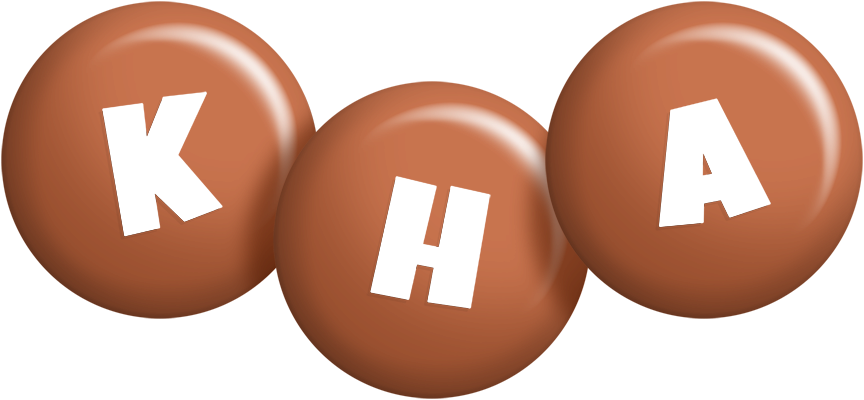 Kha candy-brown logo