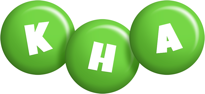 Kha candy-green logo