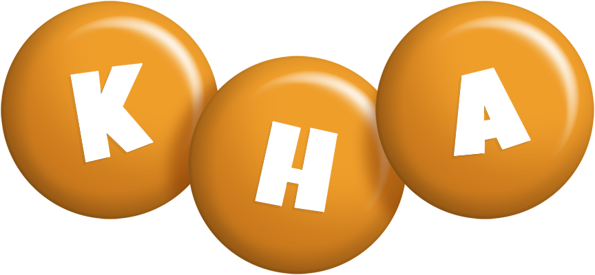 Kha candy-orange logo