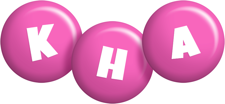 Kha candy-pink logo