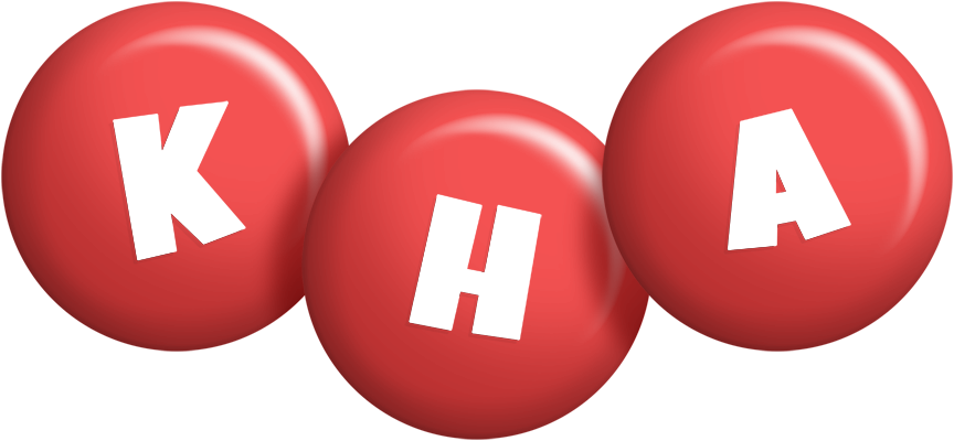 Kha candy-red logo