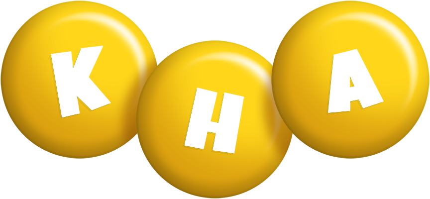 Kha candy-yellow logo