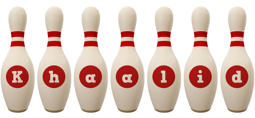 Khaalid bowling-pin logo