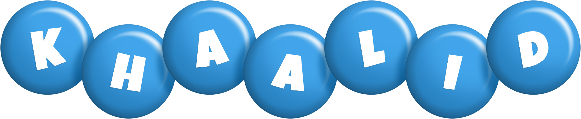 Khaalid candy-blue logo