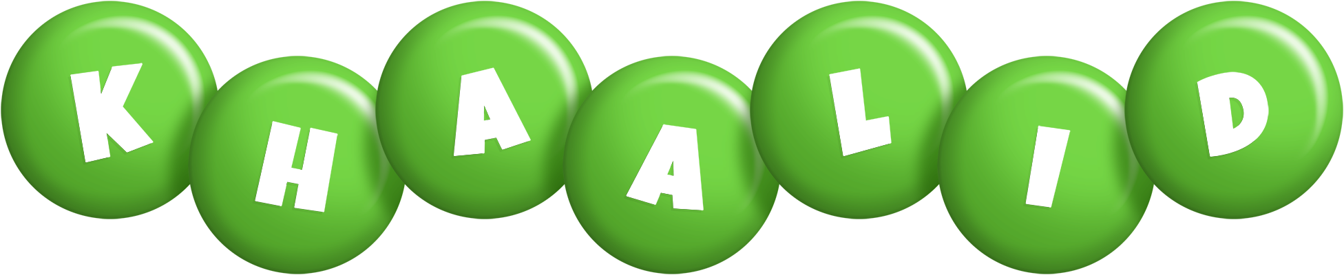 Khaalid candy-green logo