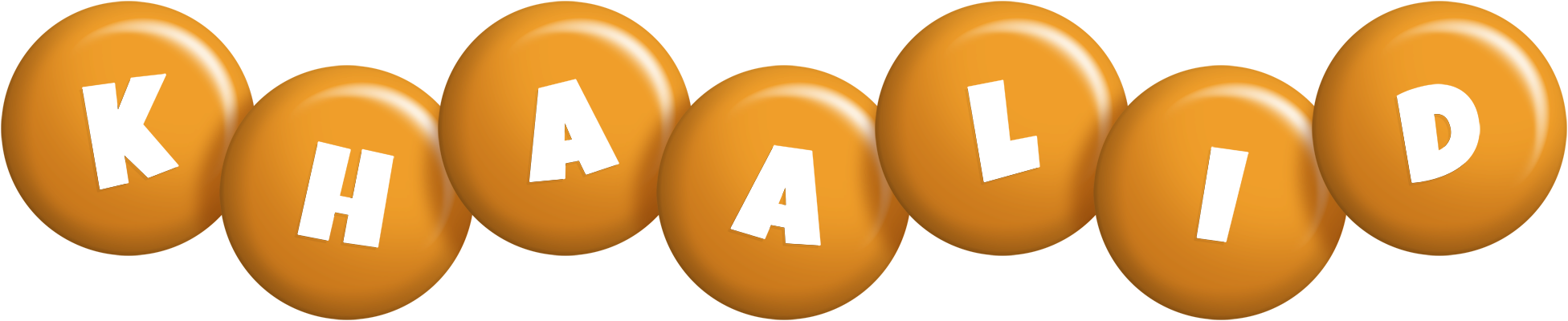 Khaalid candy-orange logo
