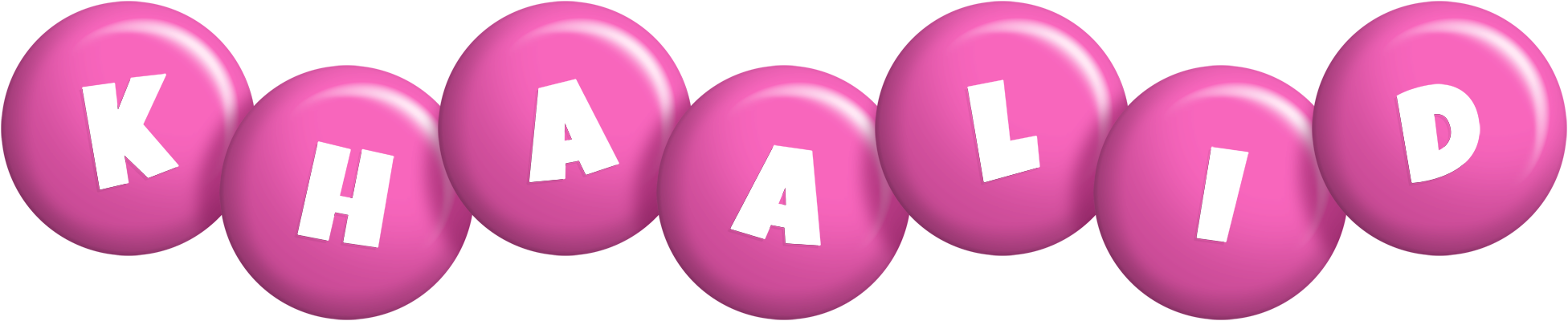 Khaalid candy-pink logo