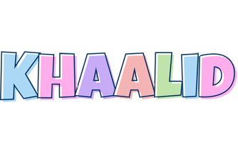 Khaalid pastel logo