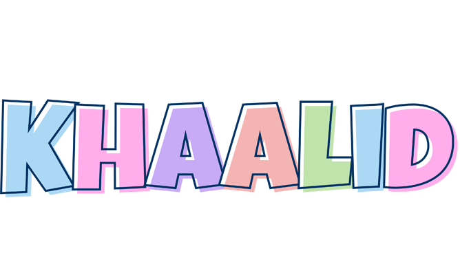 Khaalid pastel logo