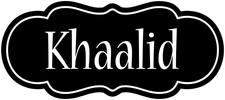 Khaalid welcome logo