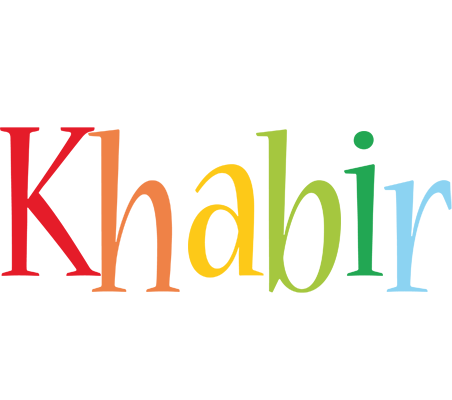 Khabir birthday logo